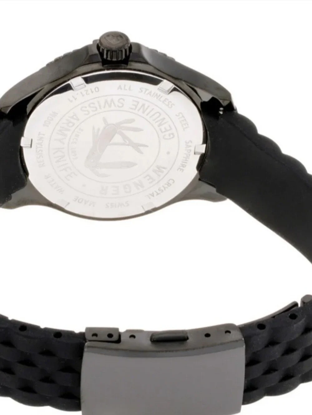Wenger Black Watch with Pink Accents